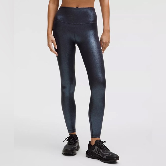 🍋 NWT lululemon Align Black High-Rise Ribbed Pants - 28” size 4 🍋 - Picture 1 of 11